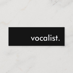 Carte De Visite Mini vocaliste.