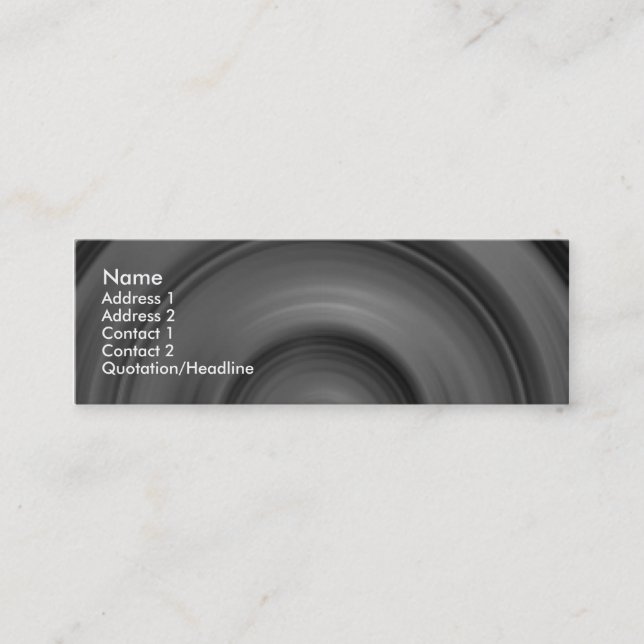 Carte De Visite Mini Voiture rapide II (Devant)