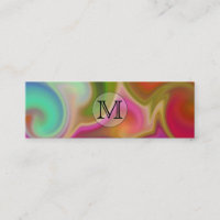 Votre lettre, remous colorés et monogramme fait