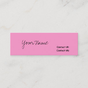Carte De Visite Mini Votre nom, contact #1, contact #2