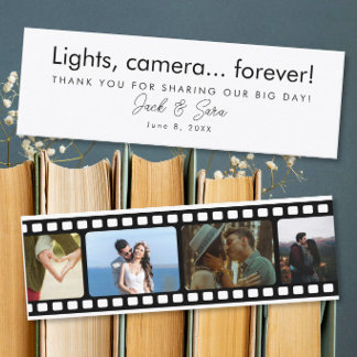 Carte De Visite Mini Wedding Photo Film Strip Favour Thank You Gift