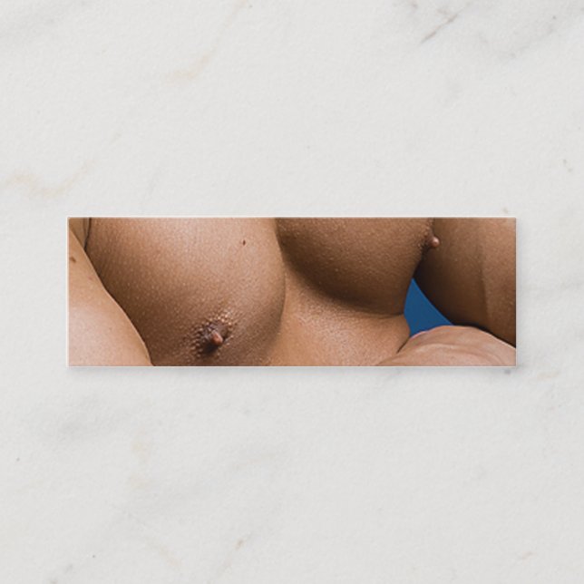 Carte De Visite Mini Weightlifter Personal Trainer Physique Fitness (Devant)