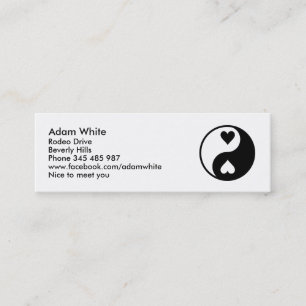 Carte De Visite Mini Yin Yang
