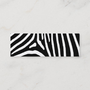 Carte De Visite Mini Zebra Stripes