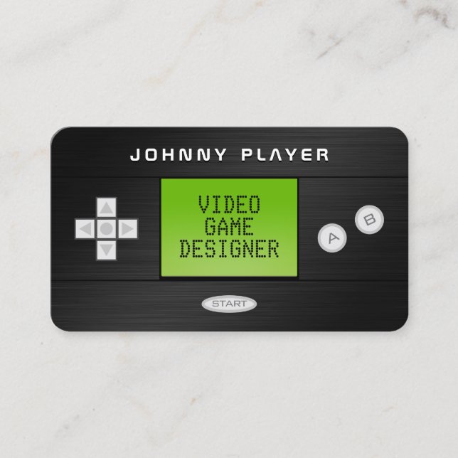 Carte De Visite Miniature de console de jeu vidéo (Devant)