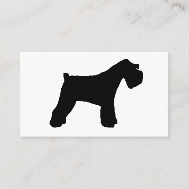 Carte De Visite Miniature_Schnauzer silo (Devant)