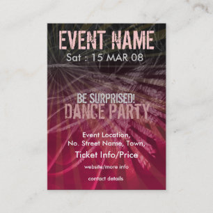 Carte De Visite miniFLYER DE FÊTE D'ÉVÉNEMENT #004