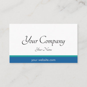 Carte De Visite Minimal bleu professionnel