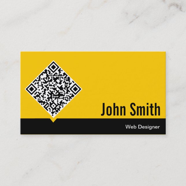 Carte de visite minimal de conception web de code (Devant)
