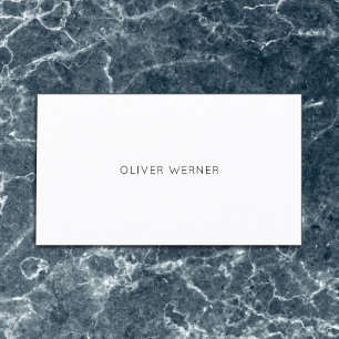 Carte De Visite Minimal du minimaliste élégant blanc