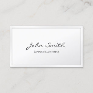 Carte De Visite Minimal élégant d'architecte paysagiste