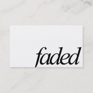Carte de visite minimal fané de logo