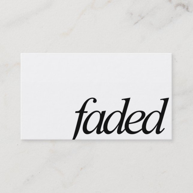 Carte de visite minimal fané de logo (Devant)