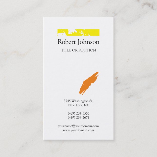 Carte De Visite Minimal moderne simple simple unique professionnel (Devant)
