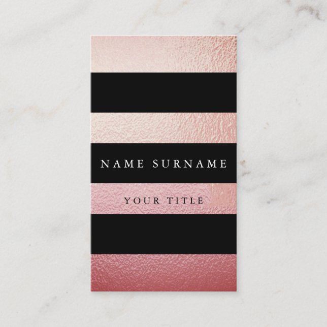 Carte de visite minimal professionnel de verticale (Devant)