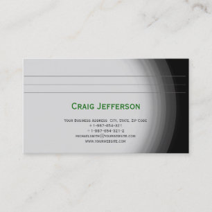 Carte de visite minimal simple moderne de