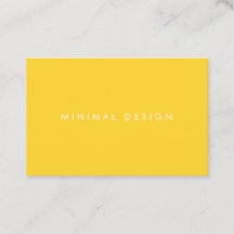 Carte de visite Minimal Yellow Business Card