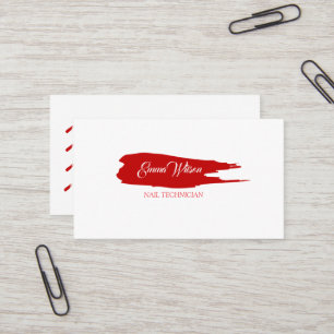Carte de visite minimale de technicien en onglerie