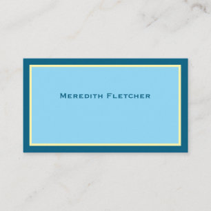 Carte de visite minimale et chic