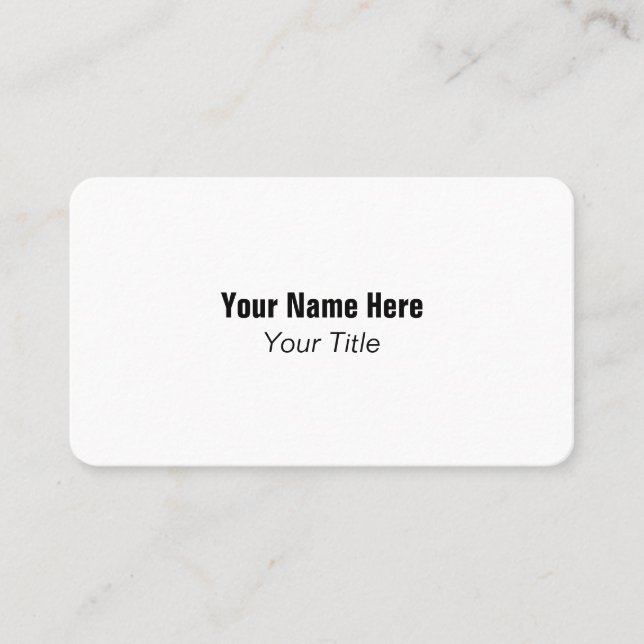Carte de visite minimale moderne (Devant)