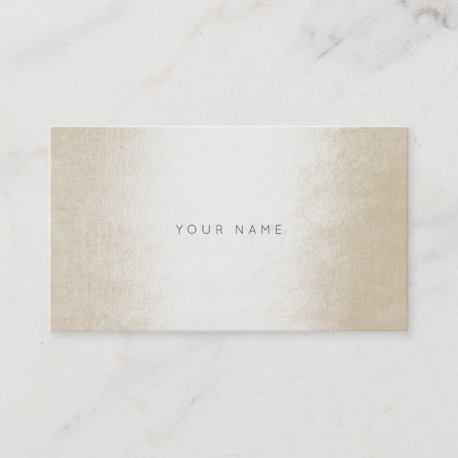 Carte De Visite Minimalisme Ivoire Silver Pearl Gris Vip blanc (Devant)
