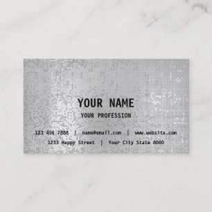 Carte De Visite Minimalisme Silver Grey Finances de conseil