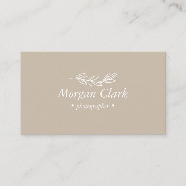 Carte De Visite Minimalist Business Card (Devant)