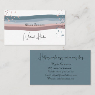 Carte De Visite Minimalist Colorful Boho Meditative Business Card