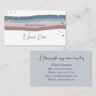 Carte De Visite Minimalist Colorful Boho Meditative Business Card
