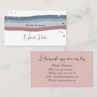 Carte De Visite Minimalist Colorful Boho Meditative Business Card