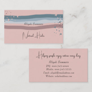 Carte De Visite Minimalist Colorful Boho Meditative Business Card