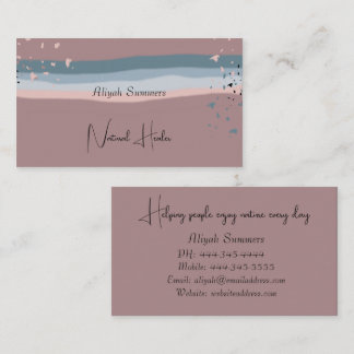Carte De Visite Minimalist Colorful Boho Meditative Business Card