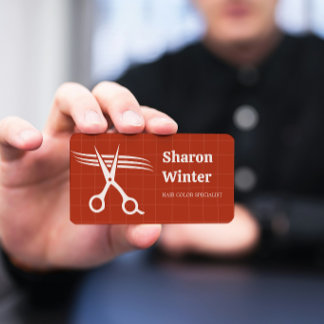 Carte De Visite Minimalist Hairstylist Hair Coloring Services