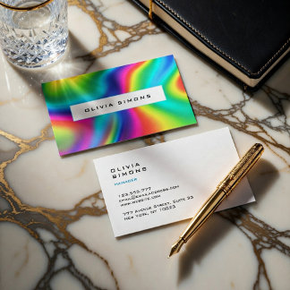 Carte De Visite Minimalist holographic Business Cards