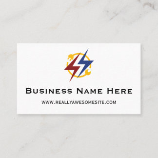 Carte De Visite Minimalist Professional Electrician Business Card