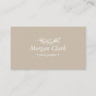 Carte de visite minimaliste