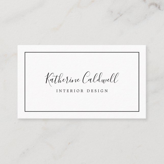 Carte de visite minimaliste (Devant)
