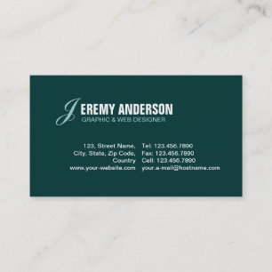 Carte De Visite Minimaliste