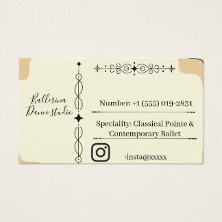 Carte de visite minimaliste