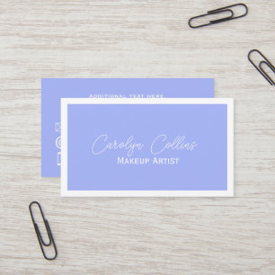 Carte De Visite Minimaliste bleu périphérique