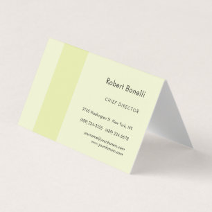 Carte De Visite Minimaliste couleur crème uni moderne