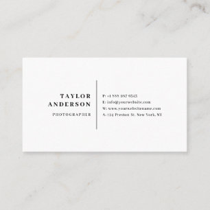 Carte De Visite Minimaliste de la typographie de Serif moderne noi