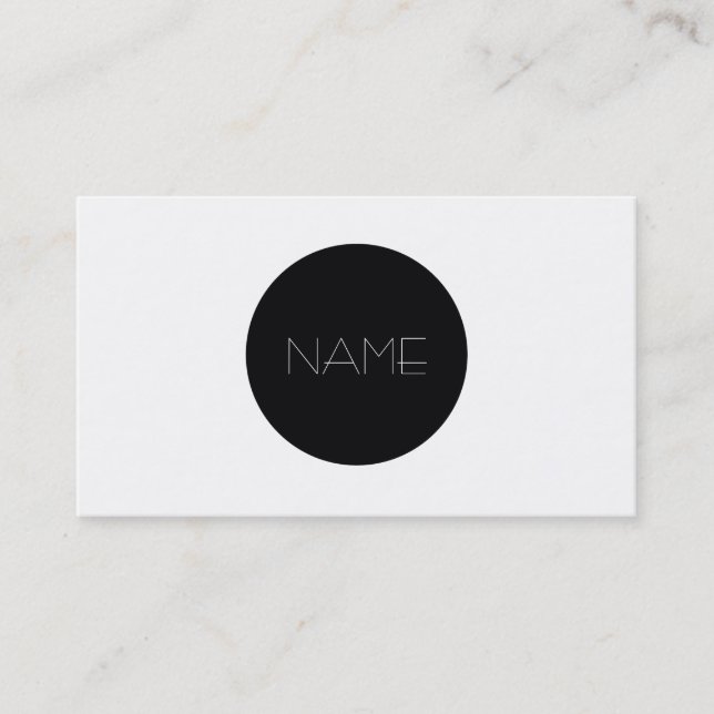 Carte De Visite Minimaliste de mode (Devant)