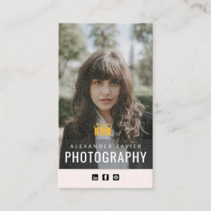 Carte de visite minimaliste de photographe