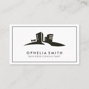 Carte De Visite Minimaliste des bordures Immobilier Consultant