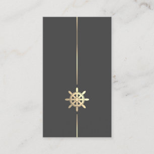 Carte de visite minimaliste du logo de roue des na