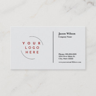 Carte de visite minimaliste du logo personnalisé