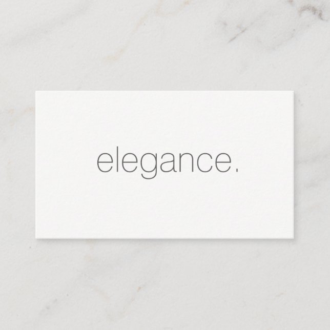 Carte De Visite Minimaliste / Élégance / Gris (Devant)