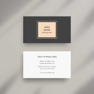 Carte de visite minimaliste élégant de maquilleur