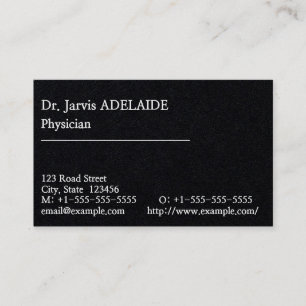 Carte de visite minimaliste et simple